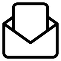 envelope line icon illustration isolated on white background vector