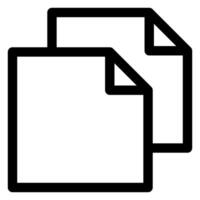 duplicate line icon illustration isolated on white background vector