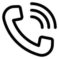 call line icon illustration isolated on white background vector