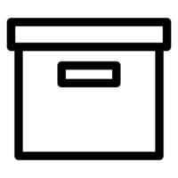 archive line icon illustration isolated on white background vector