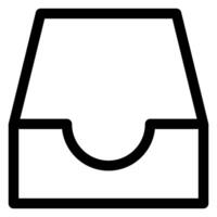 in box line icon illustration isolated on white background vector