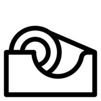 tape roll line icon illustration isolated on white background vector