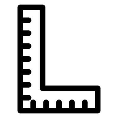 i square line icon illustration isolated on white background