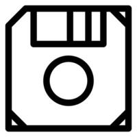 floppy line icon illustration isolated on white background vector