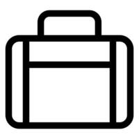 briefcase line icon illustration isolated on white background vector