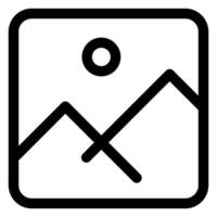 frame line icon illustration isolated on white background vector