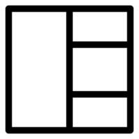 layout line icon illustration isolated on white background vector
