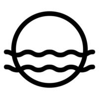 fog line icon illustration isolated on white background vector