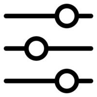 configuration line icon illustration isolated on white background vector