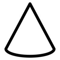cone line icon illustration isolated on white background vector