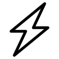 flash line icon illustration isolated on white background vector