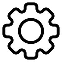 configuration line icon illustration isolated on white background vector