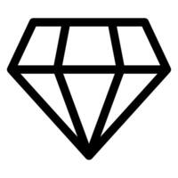 gem line icon illustration isolated on white background vector