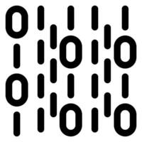 binary line icon illustration isolated on white background vector