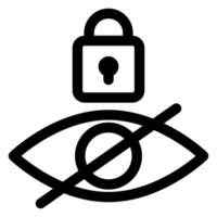 eyes line icon illustration isolated on white background vector