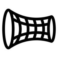 wormhole line icon illustration isolated on white background vector