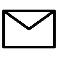 envelope line icon illustration isolated on white background vector