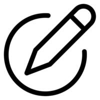 edit line icon illustration isolated on white background vector