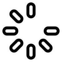loading line icon illustration isolated on white background vector