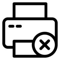 print line icon illustration isolated on white background vector