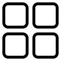 grid line icon illustration isolated on white background vector