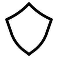shield line icon illustration isolated on white background vector