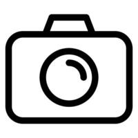 camera line icon illustration isolated on white background vector
