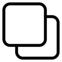 copy line icon illustration isolated on white background vector