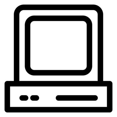 computer line icon illustration isolated on white background