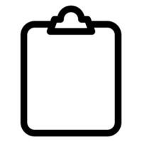 clipboard line icon illustration isolated on white background vector
