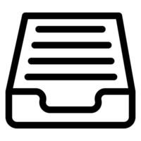 in box line icon illustration isolated on white background vector