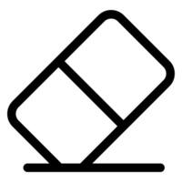 eraser line icon illustration isolated on white background vector