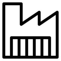 industry line icon illustration isolated on white background vector