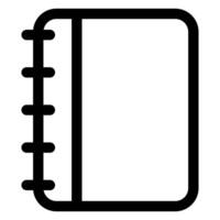 notebook line icon illustration isolated on white background vector