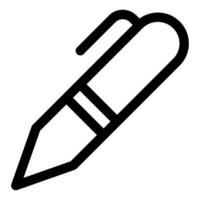 marker line icon illustration isolated on white background vector