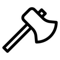 axe line icon illustration isolated on white background vector