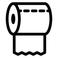 toilet line icon illustration isolated on white background vector