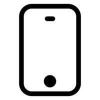 mobile line icon illustration isolated on white background vector