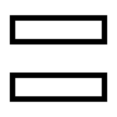 equal line icon illustration isolated on white background