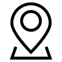 map line icon illustration isolated on white background vector