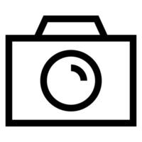 camera line icon illustration isolated on white background vector