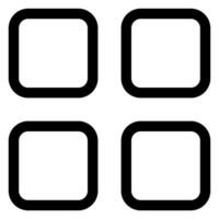 grid line icon illustration isolated on white background vector