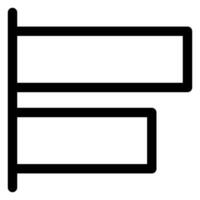 left line icon illustration isolated on white background vector