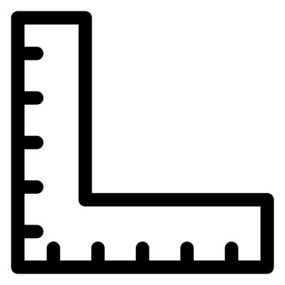 measurement line icon illustration isolated on white background