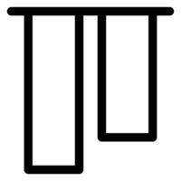 align line icon illustration isolated on white background vector