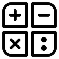 math line icon illustration isolated on white background vector