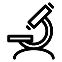 microscope line icon illustration isolated on white background vector