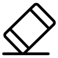 eraser line icon illustration isolated on white background vector