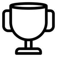 trophy line icon illustration isolated on white background vector