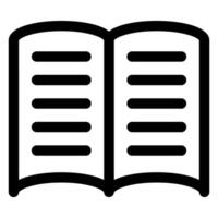 open book line icon illustration isolated on white background vector
